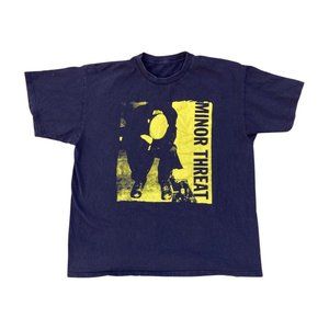 Vintage Minor Threat Punk Rock Graphic Tee Men's Size Large
